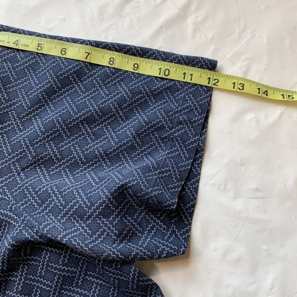 Nat Nast Luxury Originals Shirt Mens XL Silk Blend Geometric Short Sleeve Vented - Picture 12 of 12